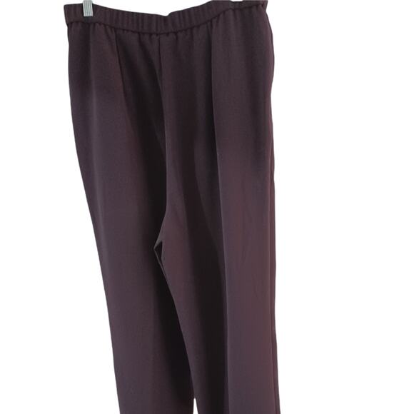 COMPONENTS Women's Dark Wine Colored Pants Size 14 - Picture 2 of 3